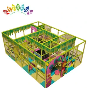 Climber Slides And Swings Baby Plastic Slide Jungle Theme Indoor Playground