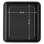 cm 32x37x2.1/inch 12.5x14.5x0.83 Cookie Sheet Rectangular Oven Tray Pizza Tray Non-Stick Coating Private Label  Made In Italy