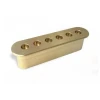 CNC machined custom brass string ferrule block for guitar, custom guitar components
