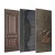 Import Cold Rolled Metal Skin Door For Houses Front Entry For Home Embossed Panel Steel Iron Sheet Exterior laminate Main Entrance Deco from China