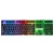 Import Colorful multi-color LED illuminated single keyboard home desktop laptop wired office gaming keyboard from China