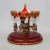 Colorful noel festival decoration Polyresin Christmas Carousel Music box with custom melody