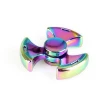 Colorful rainbow titanium metal aluminum brass ceramic double fidget toy marble hand spinner toys