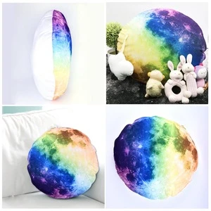 Comfortable New Design Round Shape Solar System Pillows Luminous Throw Pillow Cushion For Kids And Family
