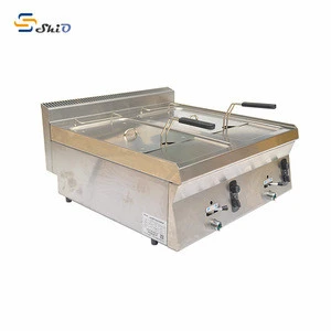 Commercial Electric Fryer Stainless Steel Potato Chips 2 Tanks 2 Baskets Electric Deep Fryer