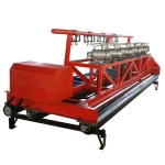 Concrete vibrator and spreader for road construction