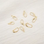 Copper 18k gold plating crescent Wire Hooks earrings accessories earrings clip
