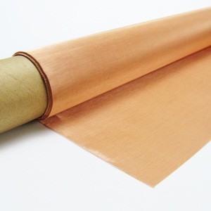 Copper content 99.9% EMF RF Shielding knitted red copper mesh