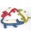 Corn Fluffy Linen Crocodile Interactive Squeaky Chew Plush Pet Dog Toys Dropshipping dog chew toys for aggressive chewers