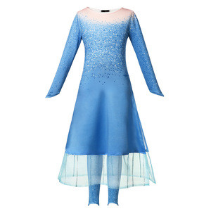 Cosplay Party Dress Up Princess Elsa Anna Fashion Dress Costume Halloween Fairy Princess Kids Fancy Dress Costumes