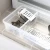 Import Creative House plastic clear windowsill kitchen cutlery storage box tool drawer organizer tray with dividers from China