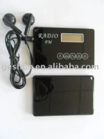credit card clock radio
