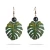 Import Cring CoCo Hawaiian jewelry  Wholesale Green Round Pearl Flower Vintage  Acrylic Earrings from China