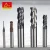 Import CRM solid carbide nano coated flat carbide end mill milling cutter from China