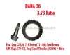 Crown Ring and Pinion Set D30373 Gear Set DANA 30 3.73 RATIO for 72-86 JEEP CJ, Ford, Volvo
