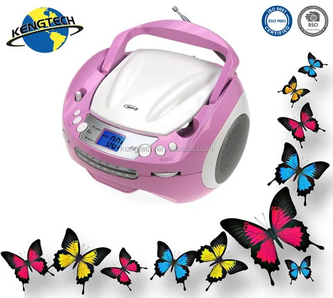 CT-288 newest Cute AM FM Portable Blue tooth CD Boombox with Radio manufacturer