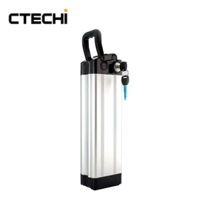 CTECHI High Quality Rechargeable 48V 10Ah Sliver Fish E-bike Li-ion Battery pack