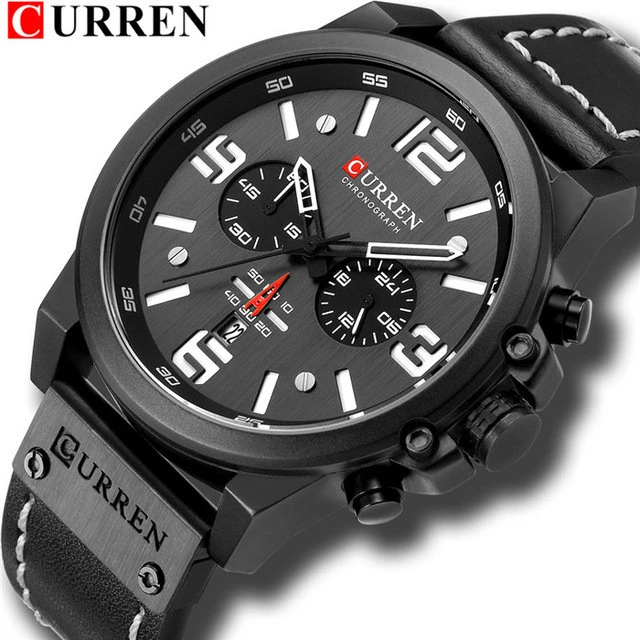 CURREN 8314 hotsale china watch manufacturer waterproof leather strap curren watches relogio masculino
