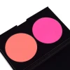 custom 2 colors high pigment vegan cheek makeup blush powder palette