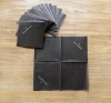 Custom black napkin folding serviettes for restaurant