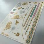Custom Durable Temporary Water Transfer Sticker Hand Body Tattoo Stickers for Decorative