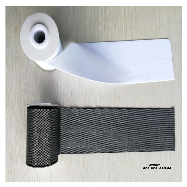 Custom elastic band super thick power resistance band fabric cycling short anti slip webbing