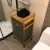 Import custom foldable folding linen woven bamboo 2 tier storage rack laundry hamper basket bags for bathroom from China