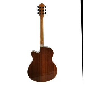 Custom high end 40 inches beginners mahogany solid wood acoustic guitar