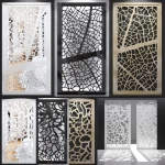 Custom House Garden Aluminium Main Gate Designs Laser Cut Powder Coated Metal Garden Fence Gate