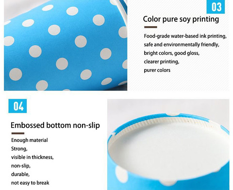 Buy Custom Ice Cream Tea Cold Drink Roll Disposable Paper Cups Printing ...