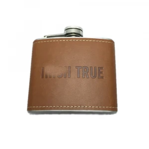 Custom Leather Cover for Hip Flask
