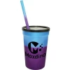 Custom logo brand Mood Stadium Cup Straw and Lid Set (22 Oz.) for giveaways and promotional
