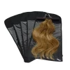 Custom Logo Wigs Hair Extension Packaging Bag With Hanger Wholesale Hair Hanger Bag Wig Storage Zipper Bag with Wooden Hangers