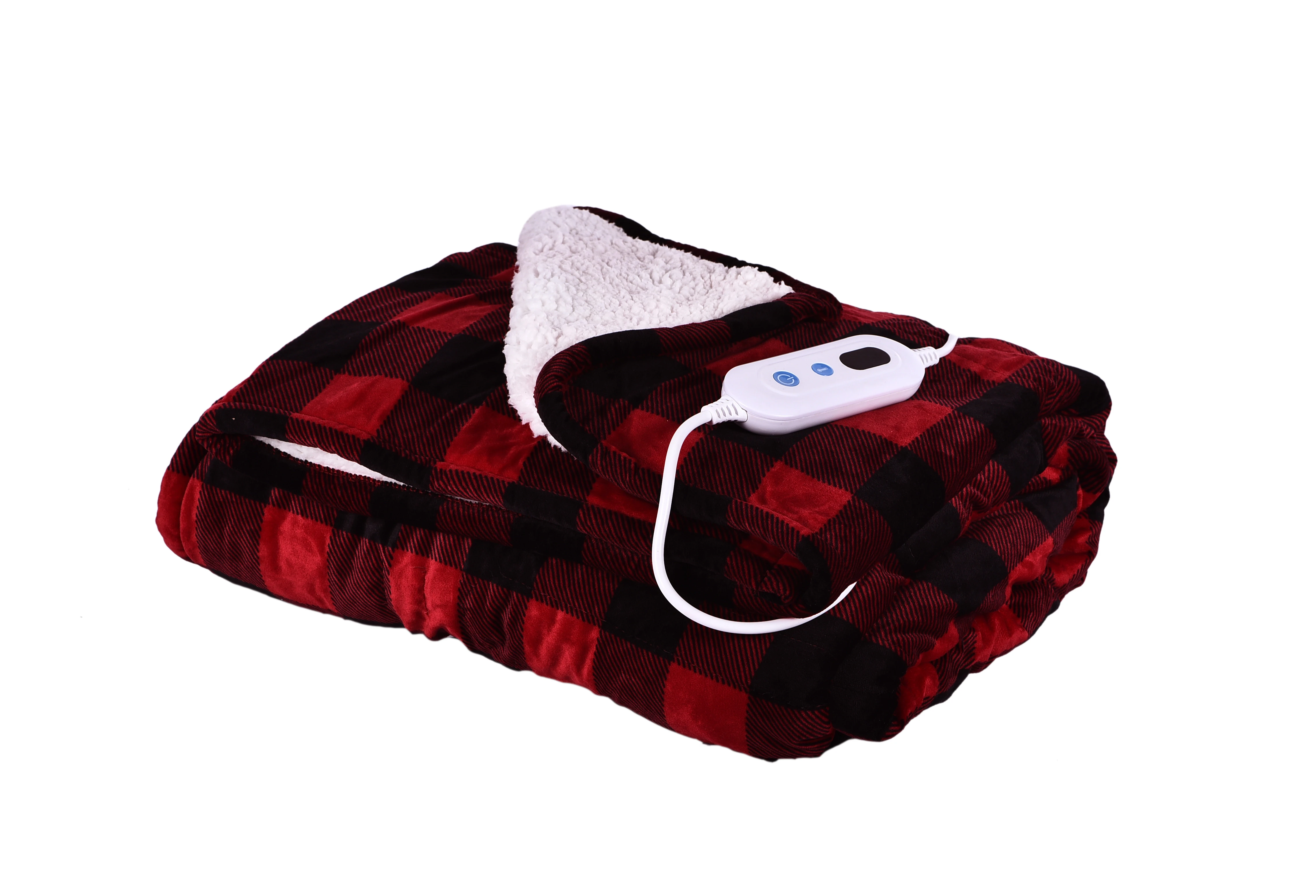 Custom Machine Washable 130*180cm Electric Blankets Fast Heat Electric Heated Throw Rug With Timers