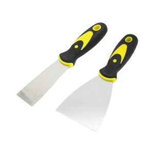 Custom-made rubber handle paint putty knife multifunctional scraper carbon steel putty knife