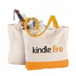Custom printed cotton carry bag,100% reusable and bio-degradable cotton bag,135gsm natural cotton tote bags