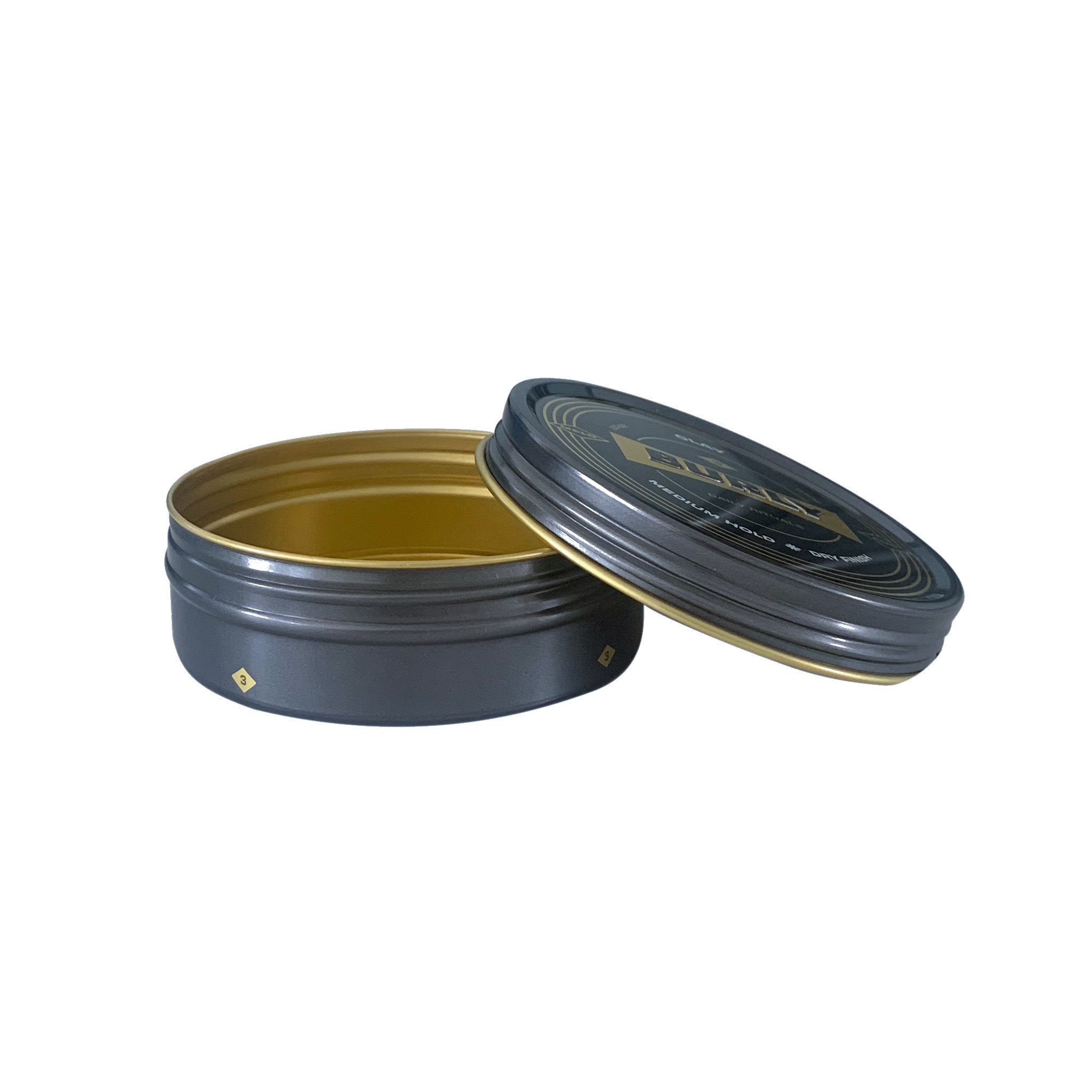 Custom Printed Round Cosmetic Pomade Aluminium Container Tin Box Tin Can