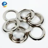 custom round metal grommets 50mm nickel belt eyelet and ring for garment belt