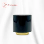 custom round top 15mm Collar gold perfume bottle aluminum zamac cap