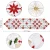 Import Custom Size Polyester Red White Hollow and Full Embroidery Design Embroidered Christmas Flowers Table Runner from China