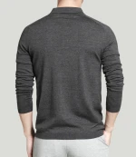 Custom Top Quality New Fashion Men Polo Shirt Solid Color Slim Fit Polo Men Long Sleeve Cotton Casual Polos Shirt Mens