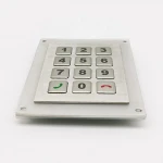 Custom12keys silicone numeric matrix metal dome industrial public telephone keypad