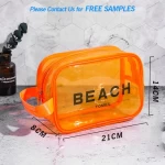 Customize Clear waterproof  travel wash zipper toiletry beauty pouch set transparent pvc makeup organizer cosmetic bags &cases