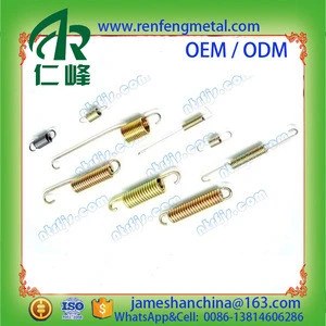 customized extension spring with ends hooks stainless steel