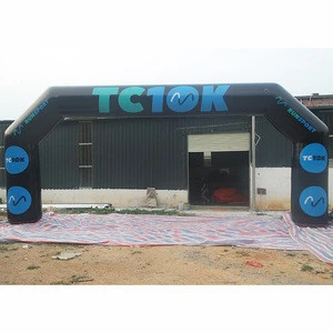 Customized outdoor advertising inflatable finish line arch for sale