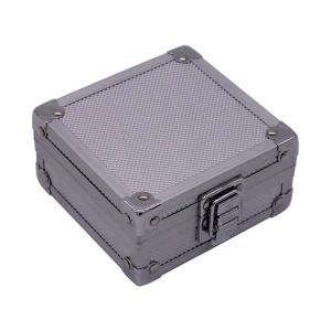 Customized Portable Aluminum Luxury Watch Case with Pillow