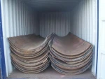 Cut Half Moon Metal  pipes scrap