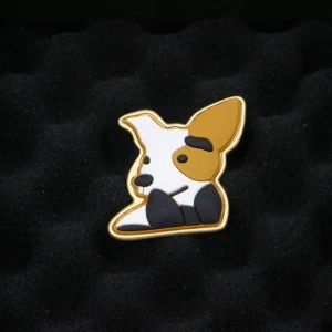 cute dog shape custom brooch for daily life party gife unisex