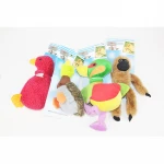 Cute Strip Plush Pet Dog Cat Sound Squeakers Squeaky Toy for Small Dog Puppy Chew Play Bone Toy Pet Product