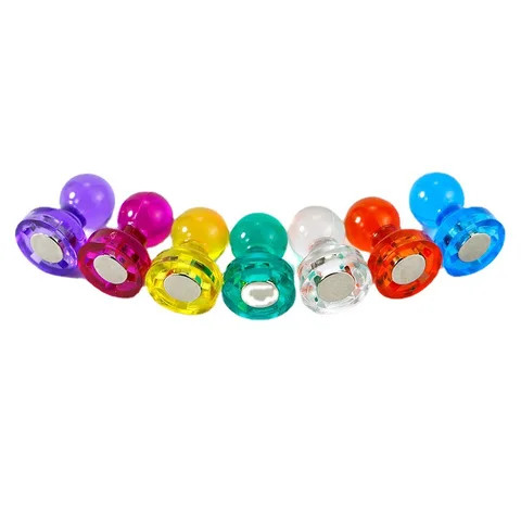 Buy D11*17 Colorful Magnetic Push Pin Magnets Whiteboard Push Pins Note ...